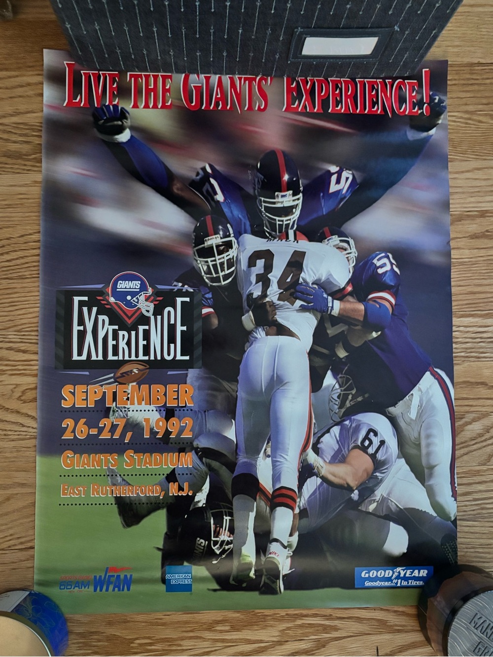 NFL New York Giants Poster - Blue/Red/White